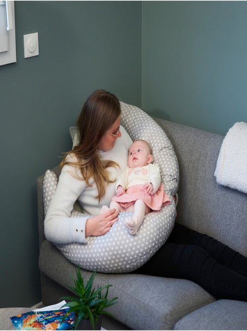 Cuscino per allattamento e gravidanza Thermobaby stelle cotone OEKO-TEX - Kiabi Cuscino per allattamento e gravidanza Thermobaby stelle cotone OEKO-TEX - Kiabi