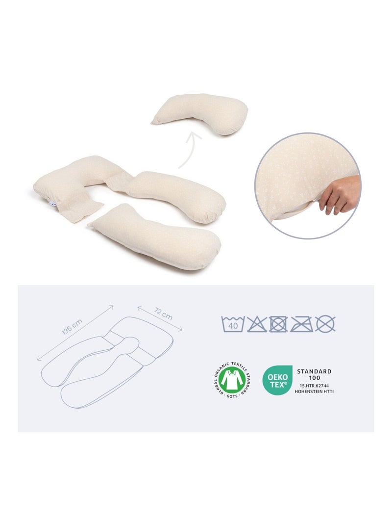 Cuscino per allattamento e gravidanza XXL MAXXY 'doomoo' Beige - Kiabi