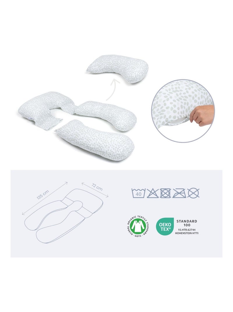 Cuscino per allattamento e gravidanza XXL MAXXY 'doomoo' Verde chiaro - Kiabi