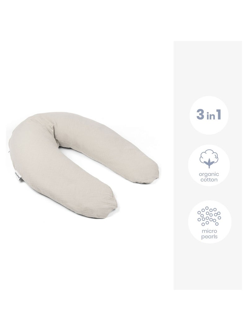 Cuscino per l'allattamento e la gravidanza Comfy Big Tetra 'Doomoo' Beige - Kiabi