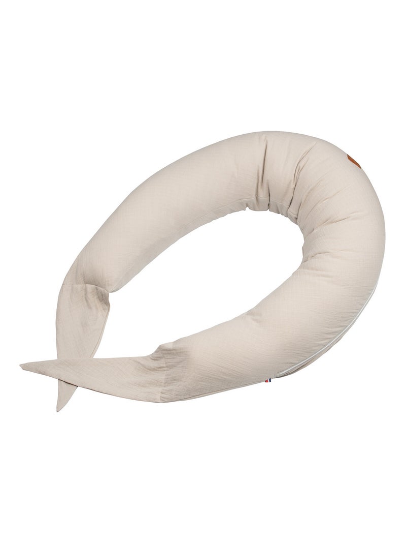 Cuscino per maternità e allattamento + federa in mussola di cotone | sevira kids | sevira kids Beige - Kiabi