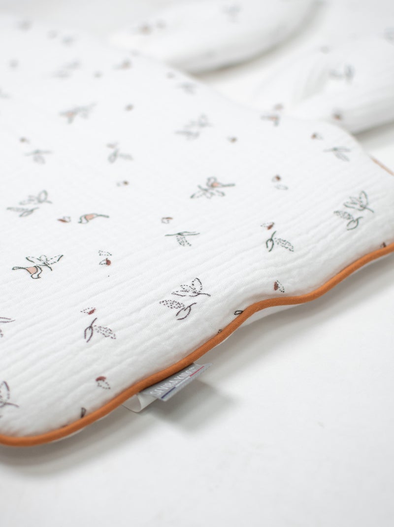 Cuscino per neonato piatto e reversibile in cotone | SEVIRA KIDS Bianco - Kiabi