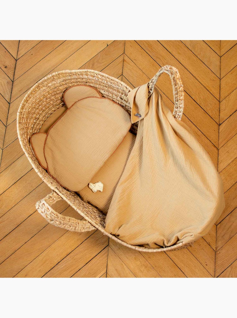 Cuscino per neonato piatto e reversibile in cotone | SEVIRA KIDS Ecru - Kiabi