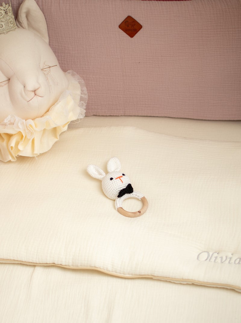 Cuscino per neonato piatto e reversibile in cotone | SEVIRA KIDS Ecru - Kiabi