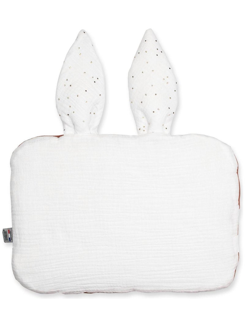 Cuscino per neonato piatto e reversibile in cotone | sevira kids | sevira kids Bianco dorato - Kiabi