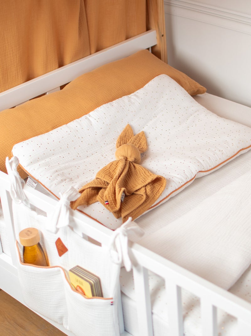 Cuscino per neonato piatto e reversibile in cotone | sevira kids | sevira kids Bianco dorato - Kiabi