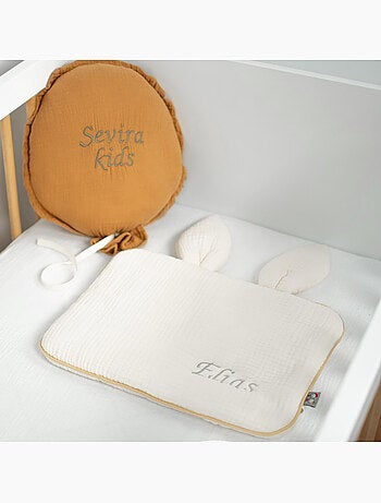 Cuscino per neonato piatto e reversibile in cotone | sevira kids | sevira kids