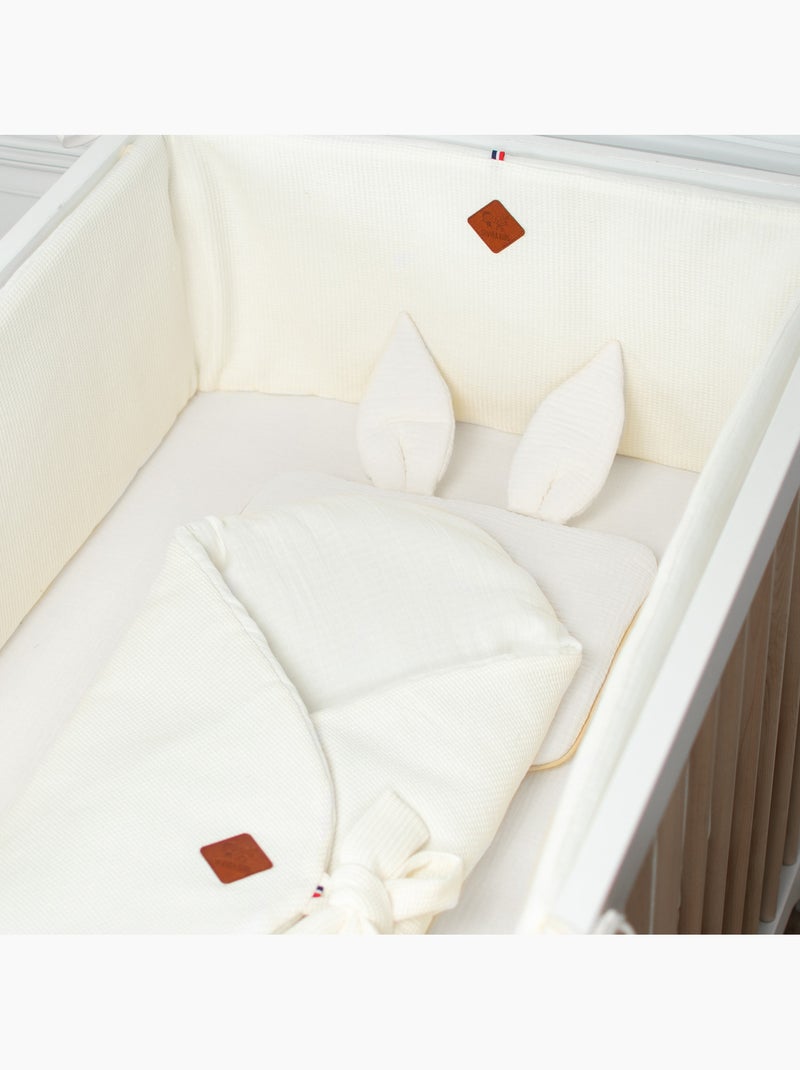 Cuscino per neonato piatto e reversibile in cotone | sevira kids | sevira kids Ecru - Kiabi
