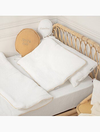 Cuscino per neonato piatto e reversibile in cotone | sevira kids | sevira kids