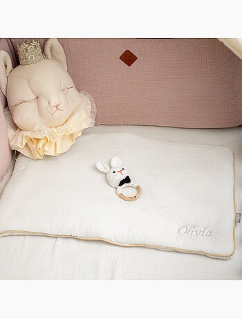Cuscino per neonato piatto e reversibile in cotone | sevira kids | sevira kids