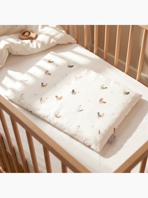 Cuscino per neonato piatto e reversibile in cotone | sevira kids | sevira kids - Kiabi