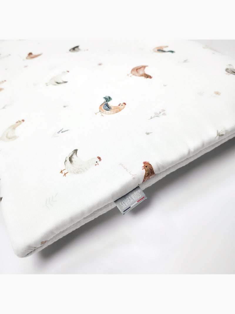 Cuscino per neonato piatto e reversibile in cotone | sevira kids | sevira kids Ecru - Kiabi