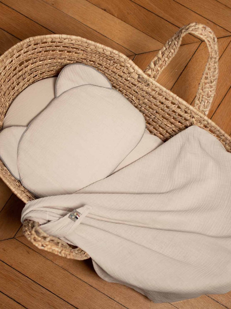 Cuscino per neonato piatto e reversibile in cotone | sevira kids | sevira kids Marrone chiaro - Kiabi