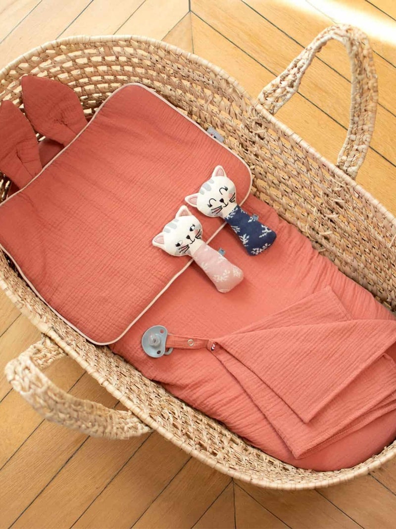 Cuscino per neonato piatto e reversibile in cotone | sevira kids | sevira kids Marrone - Kiabi