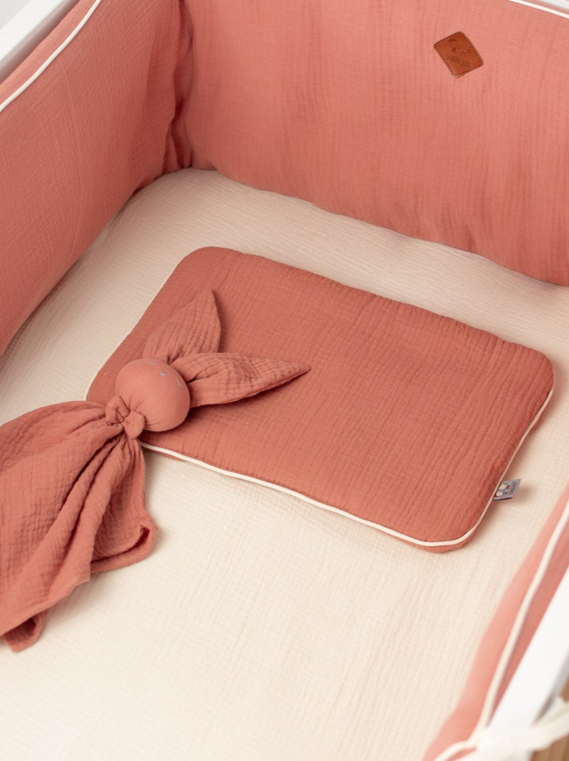 Cuscino per neonato piatto e reversibile in cotone | sevira kids | sevira kids Marrone - Kiabi