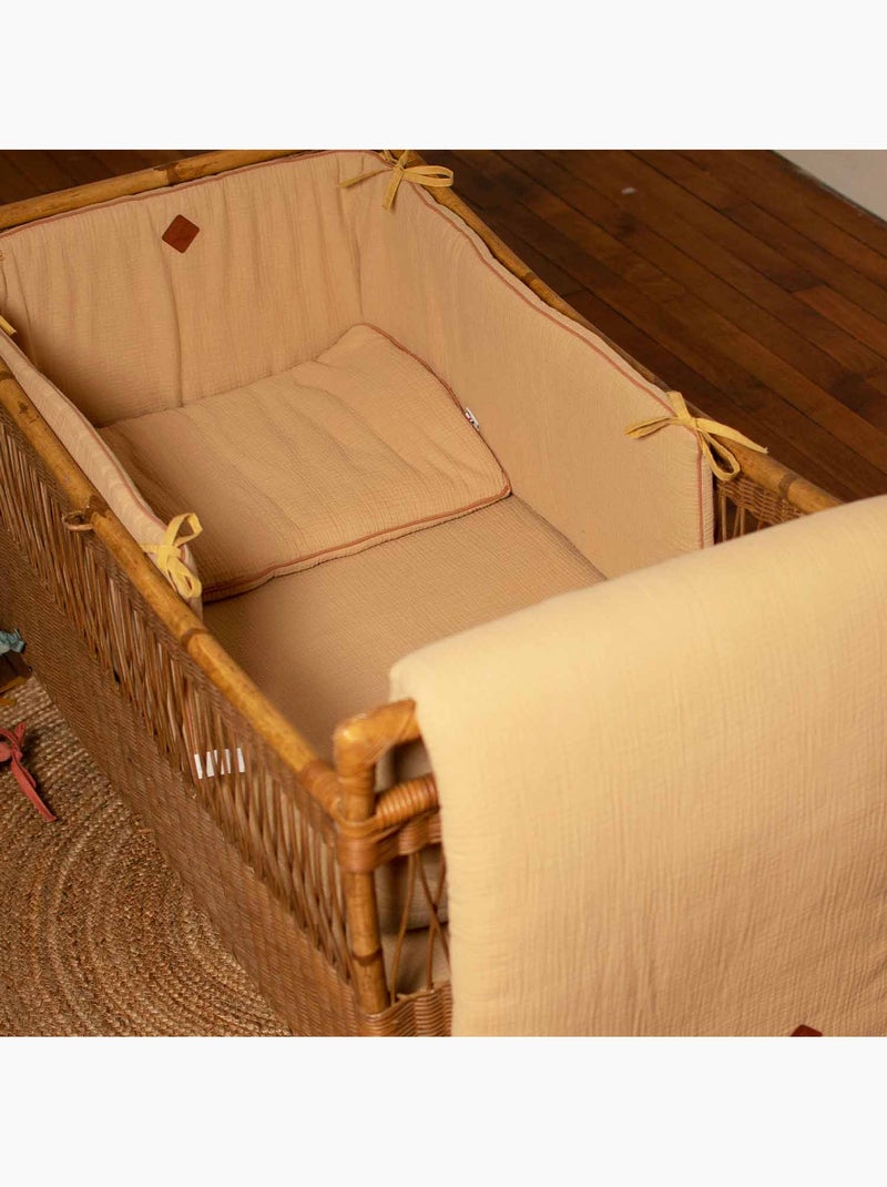 Cuscino per neonato piatto e reversibile in cotone | sevira kids | sevira kids Marrone - Kiabi