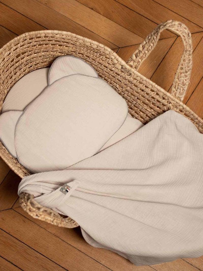 Cuscino per neonato piatto e reversibile in cotone | sevira kids | sevira kids Verde acqua - Kiabi