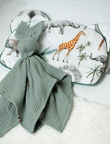 Cuscino per neonato piatto e reversibile in cotone | sevira kids | sevira kids