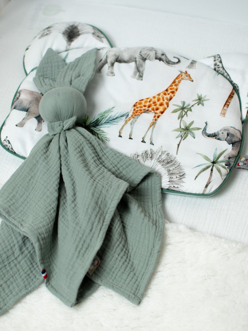 Cuscino per neonato piatto e reversibile in cotone | sevira kids | sevira kids Verde - Kiabi