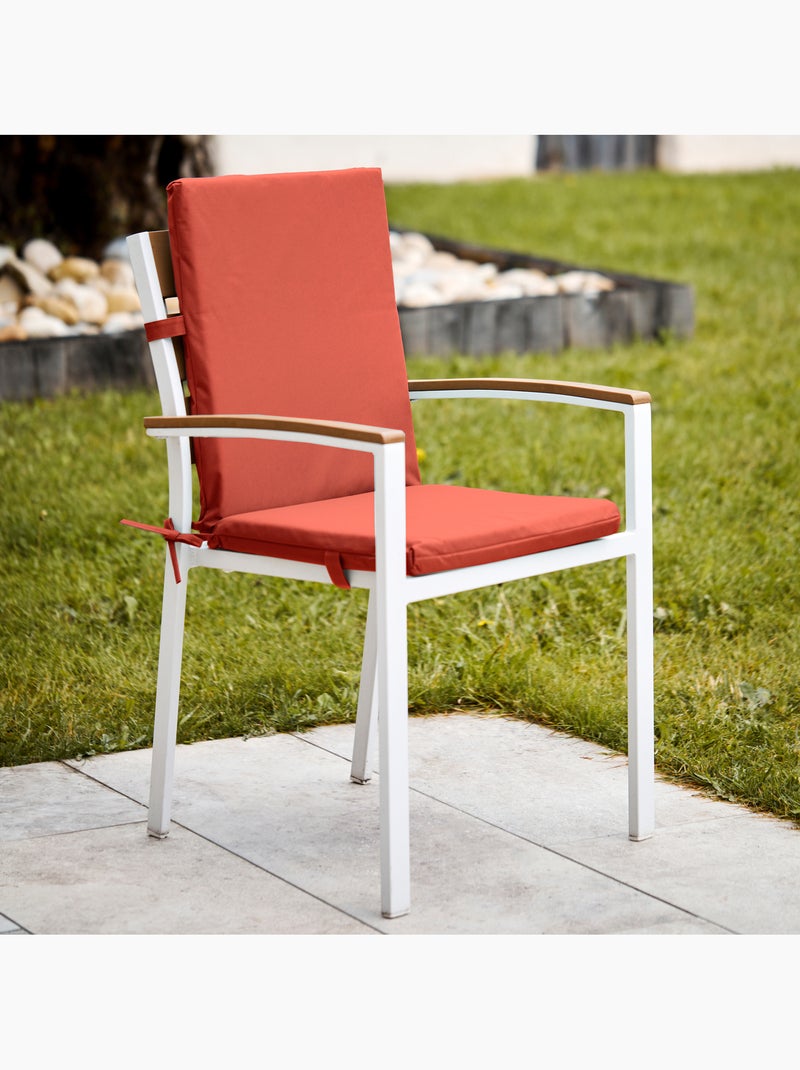 Cuscino per sedia da esterno MINORQUE, seduta e schienale Terracotta - Kiabi