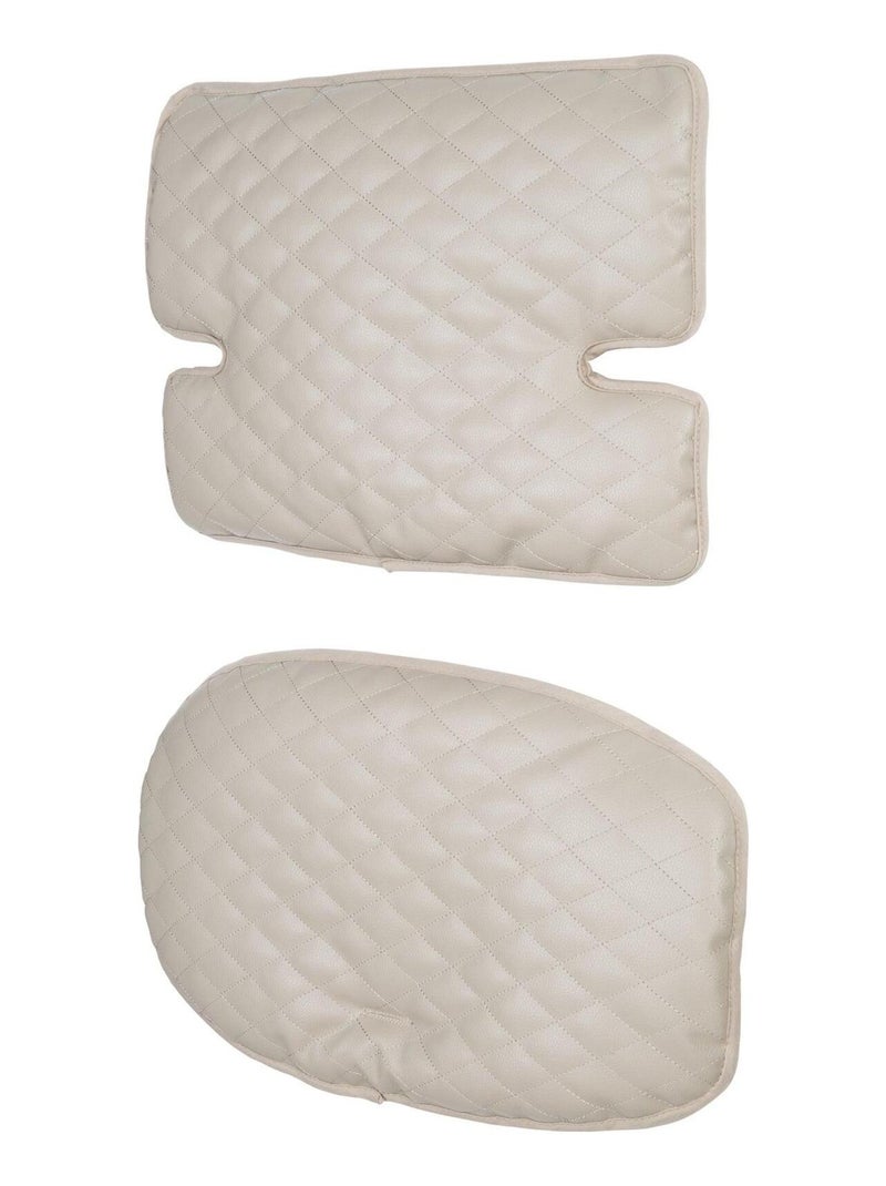 Cuscino per seggiolone evolutivo imbottito in 2 pezzi – in pelle PU – "Roba Luxe" Grège - Kiabi