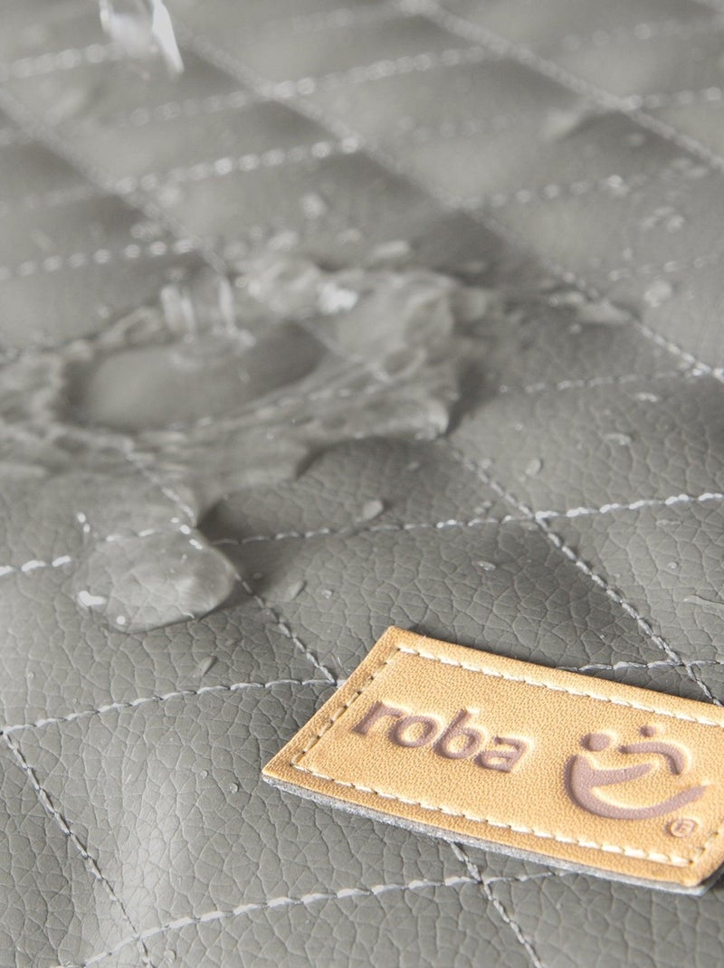 Cuscino per seggiolone evolutivo imbottito in 2 pezzi – in pelle PU – "Roba Luxe" Grigio chiaro - Kiabi