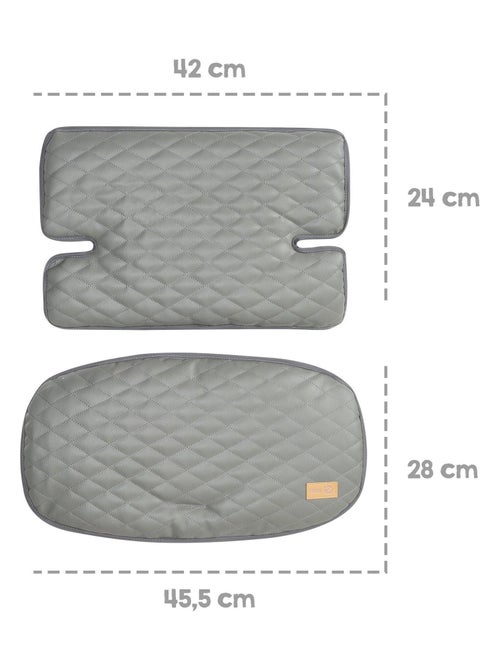 Cuscino per seggiolone evolutivo imbottito in 2 pezzi – in pelle PU – "Roba Luxe" - Kiabi