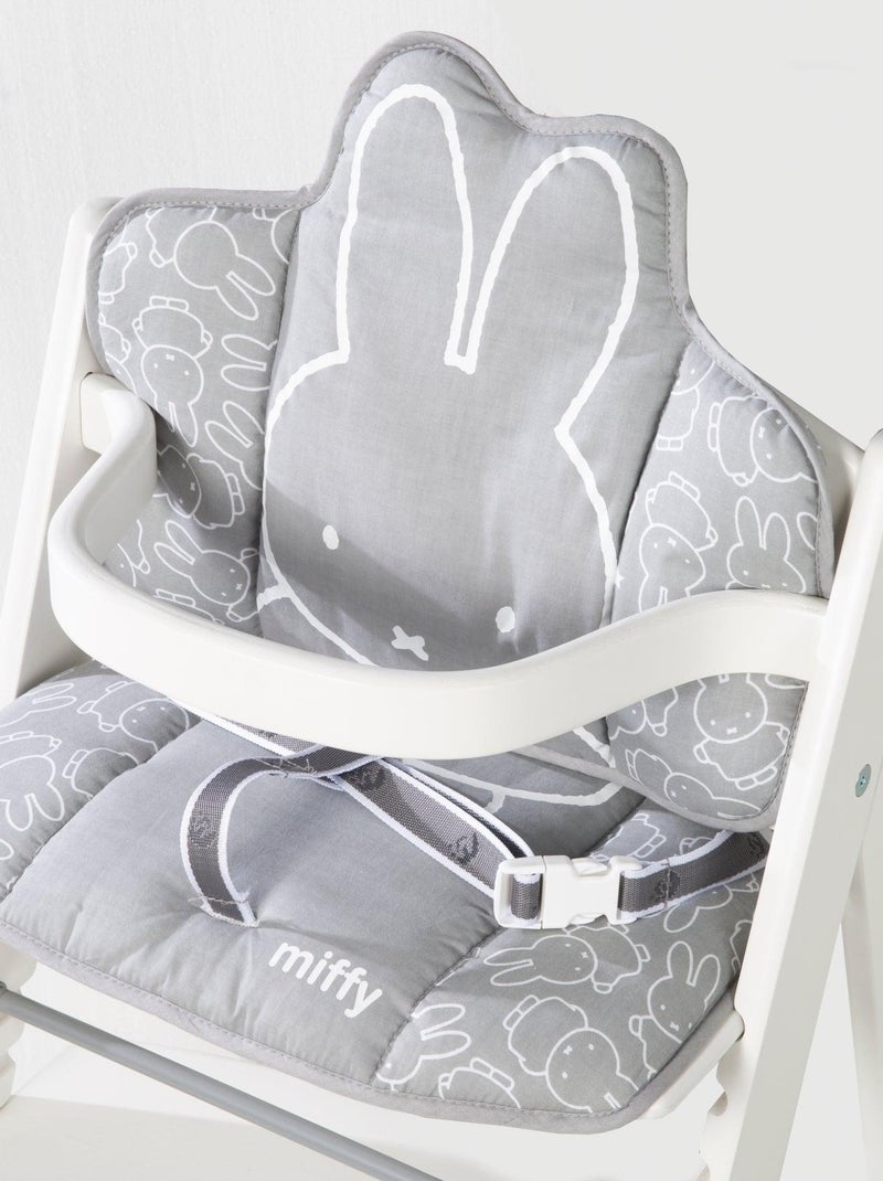 Cuscino per seggiolone evolutivo lavabile in 2 pezzi – motivo coniglio – "Roba Miffy®" Grigio bianco - Kiabi