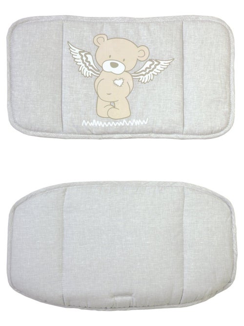Cuscino per seggiolone evolutivo lavabile in 2 pezzi – motivo orsetto – "Roba Heartbreaker" - Kiabi