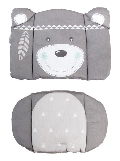 Cuscino per seggiolone evolutivo lavabile in 2 pezzi – orso indiano – "Roba Indibear" - Kiabi
