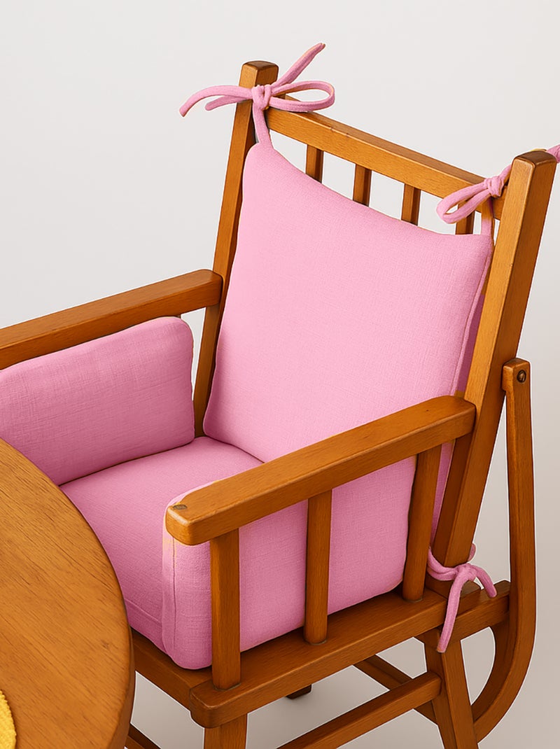 Cuscino per seggiolone in cotone biologico Rosa - Kiabi