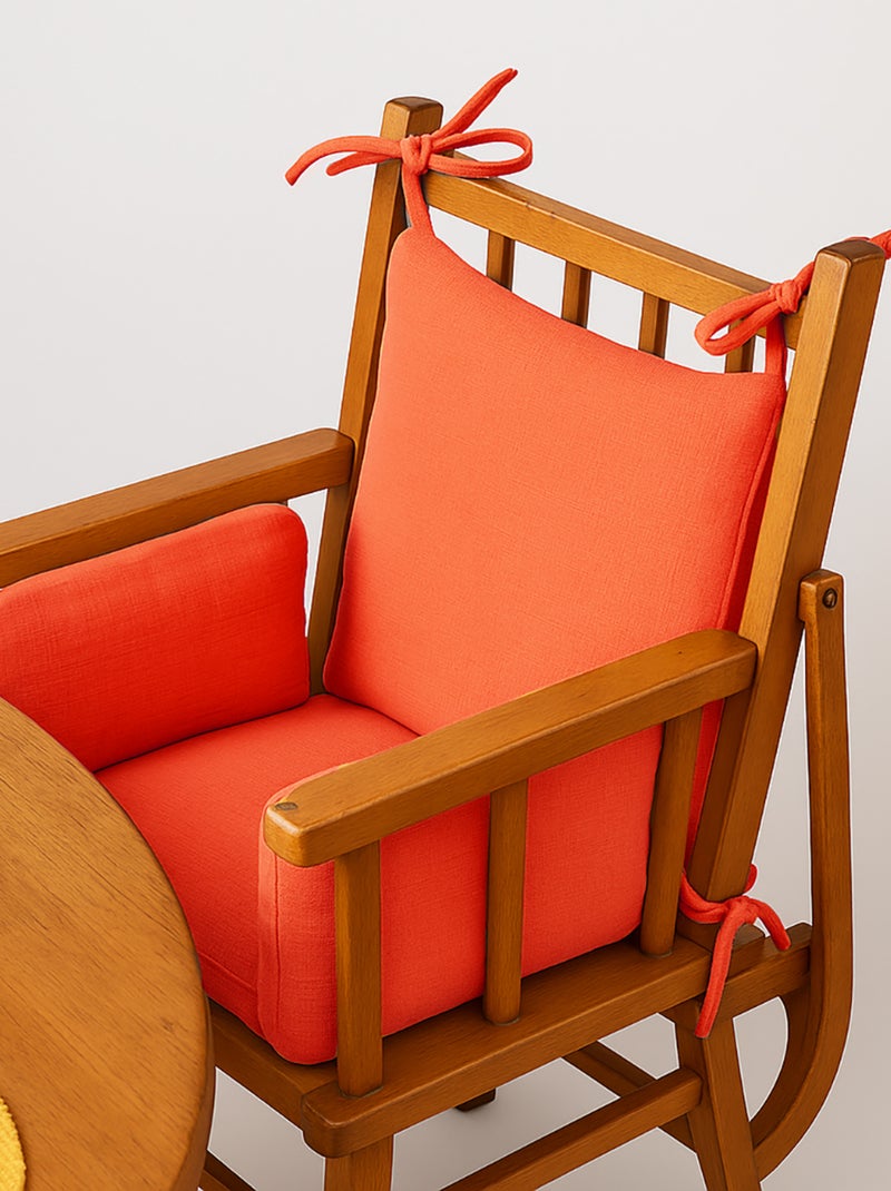Cuscino per seggiolone in cotone biologico Rosso - Kiabi