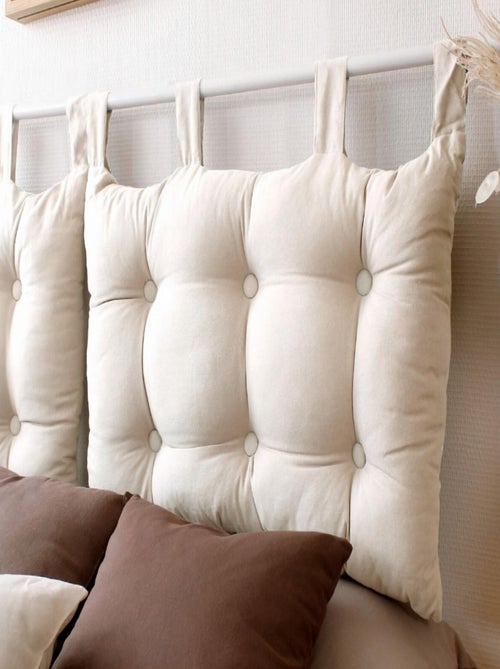 Cuscino per testiera in cotone con linguette a bottone - Kiabi
