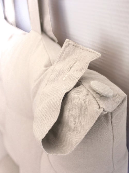 Cuscino per testiera in cotone con linguette a bottone - Kiabi