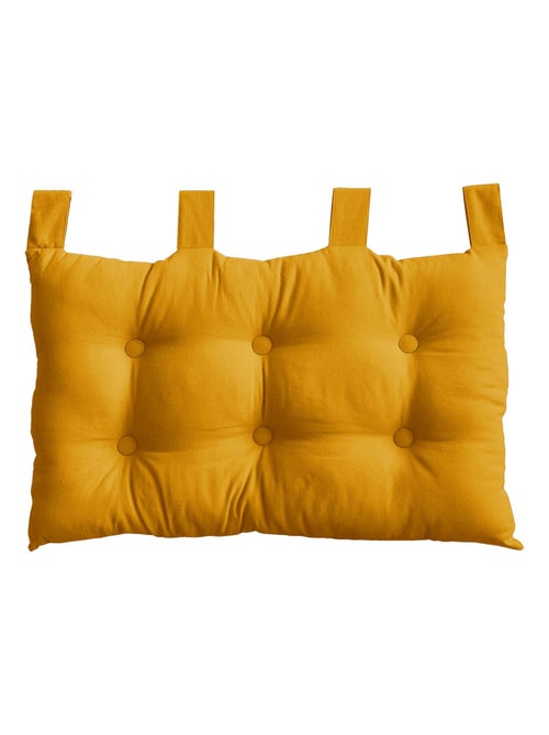 Cuscino per testiera in cotone con linguette a bottone - Kiabi