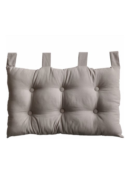 Cuscino per testiera in cotone con linguette a bottone - Kiabi