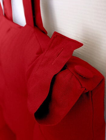 Cuscino per testiera in cotone con linguette a bottone