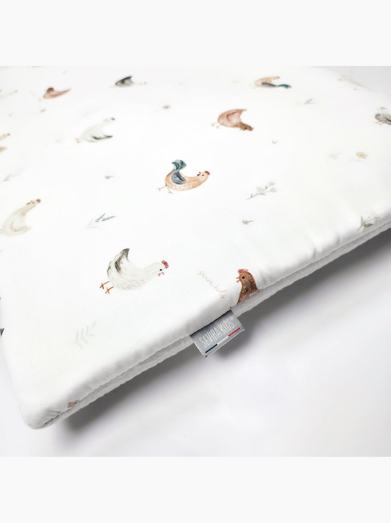 Cuscino piatto e reversibile per neonati in cotone | sevira kids | sevira kids Ecru - Kiabi