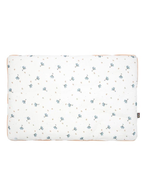 Cuscino piatto reversibile in garza di cotone, fiordaliso | SEVIRA KIDS - Kiabi