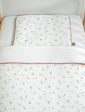 Cuscino piatto reversibile in garza di cotone, melody | SEVIRA KIDS