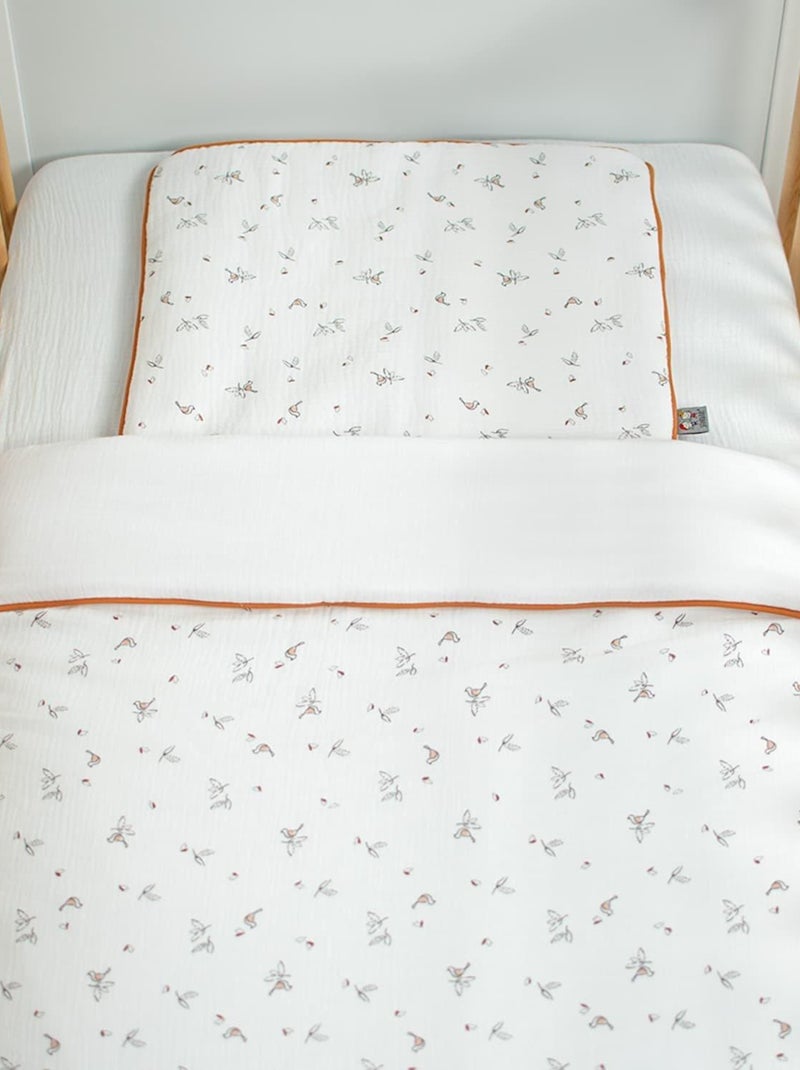 Cuscino piatto reversibile in garza di cotone, melody | SEVIRA KIDS Bianco - Kiabi