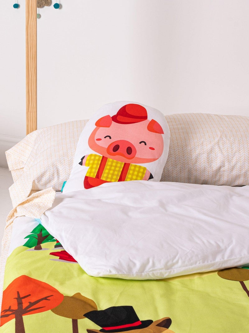 Cuscino Piggys "Happyfriday" Bianco - Kiabi