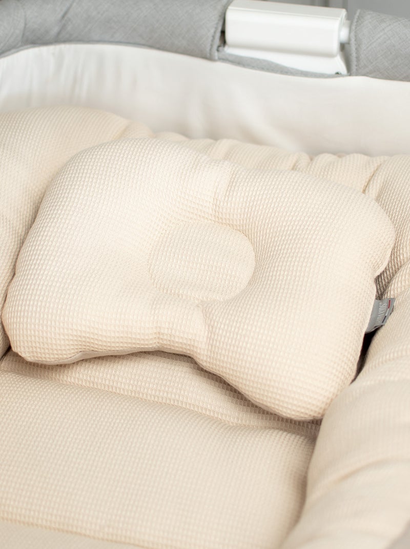 Cuscino poggiatesta ergonomico in cotone a nido d'ape | sevira kids | sevira kids Beige - Kiabi