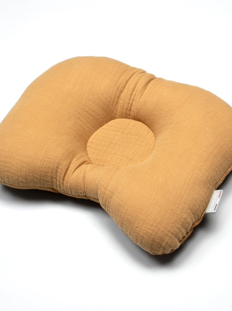 Cuscino poggiatesta ergonomico in garza di cotone, jeanne | sevira kids | sevira kids Marrone chiaro - Kiabi