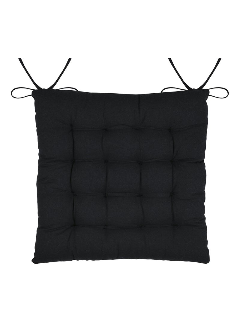 Cuscino quadrato per sedia con motivo di fogliame tropicale in cotone Ecru - Kiabi