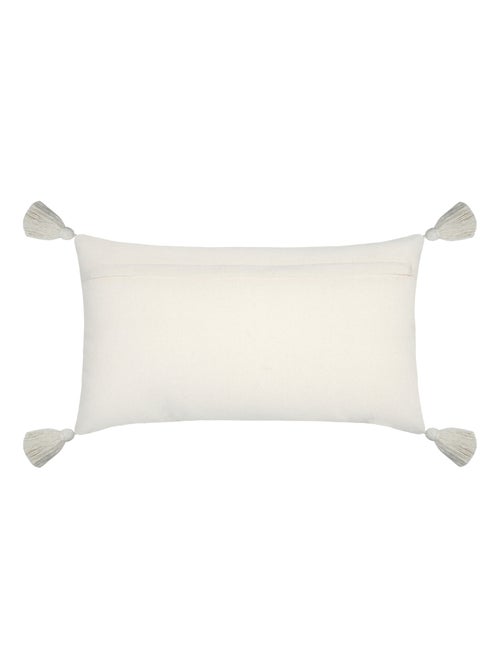 Cuscino rettangolare beige con rilievo - Kiabi