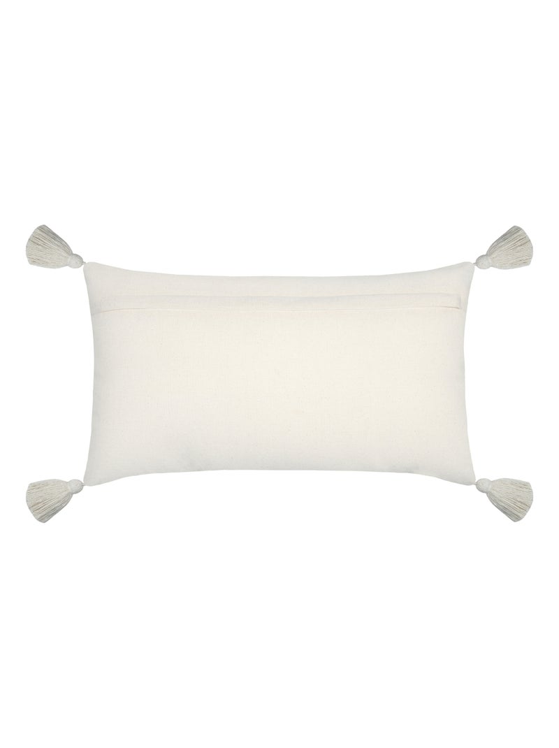 Cuscino rettangolare beige con rilievo Beige - Kiabi