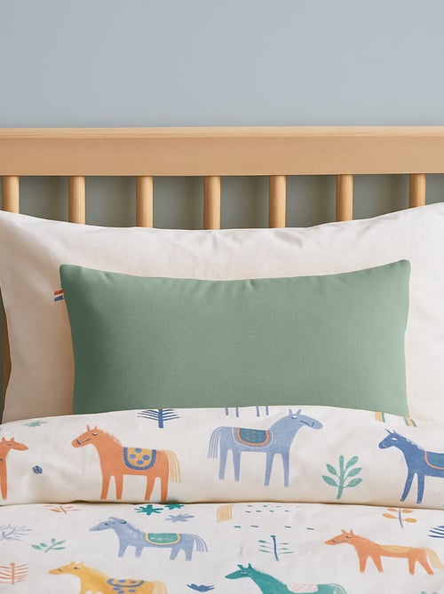 Cuscino rettangolare in cotone biologico - Kiabi