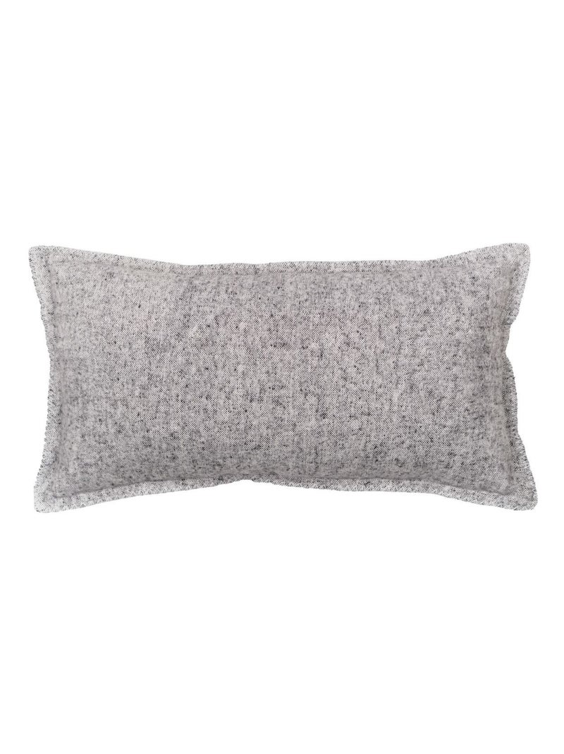 Cuscino rettangolare in cotone spazzolato Grigio - Kiabi
