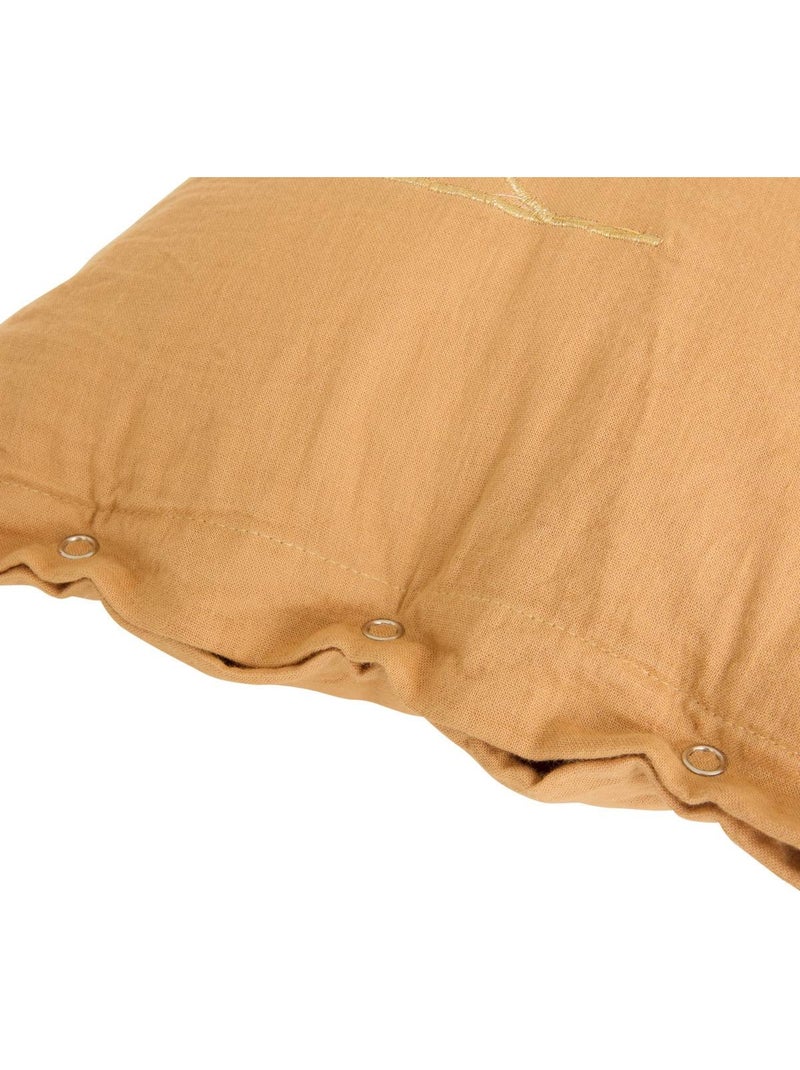 Cuscino rettangolare lili in garza di cotone 50x30cm marrone Marrone - Kiabi